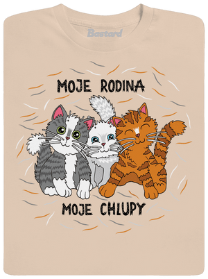 Moje rodina pánské tričko Sand