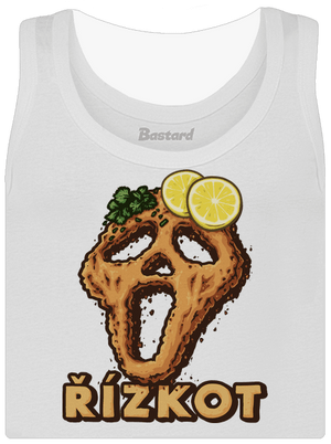 Řízkot dámské tílko klasické White