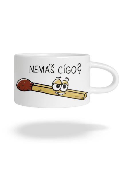 Cígo a oheň hrnek makronka White