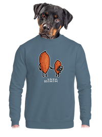 unisex mikina bez kapuce