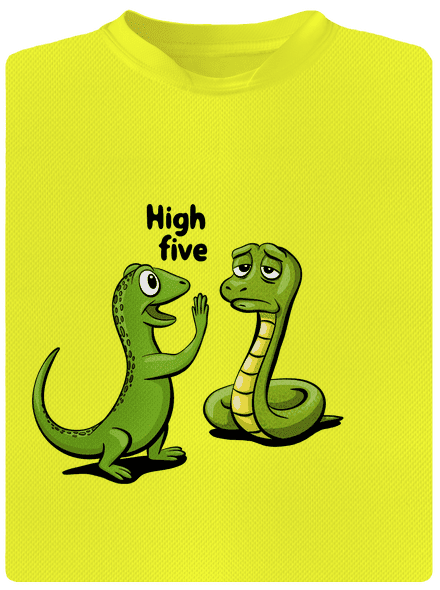 High Five dětské sportovní tričko Neon Yellow