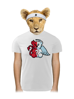 Anděl vs. ďábel dětské sportovní tričko White