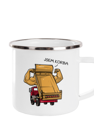 Korba plecháček White