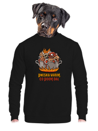 unisex mikina bez kapuce
