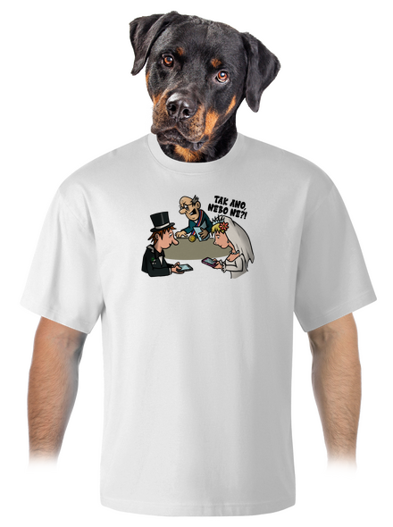 Svatební obřad unisex tričko oversized White