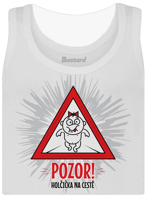 Holčička na cestě dámské tílko klasické White