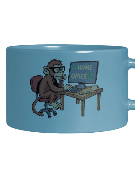 Home opice hrnek makronka Blue Macaron