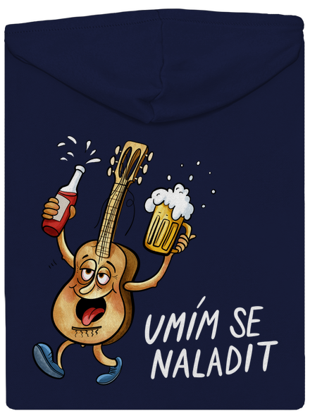 Umím se naladit pánská mikina na zip Navy