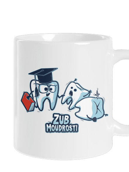 Zub moudrosti klasický hrnek White