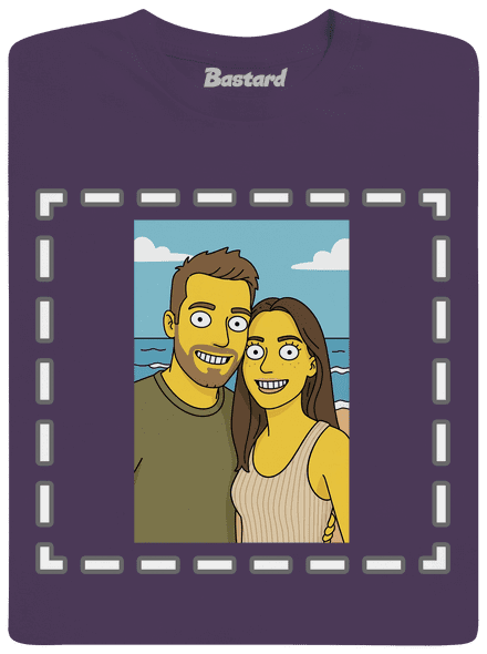 Simpsonovi z vlastní fotky pánské tričko Urban Purple