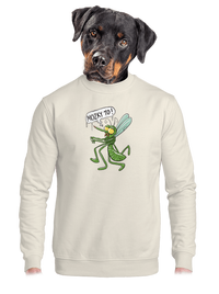 unisex mikina bez kapuce