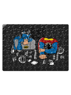 Souboj superhrdinů puzzle White