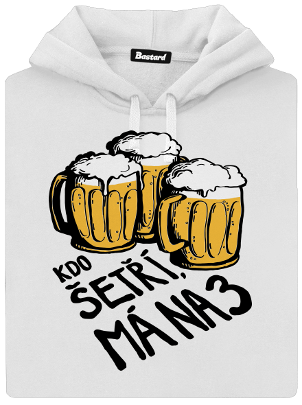 Kdo šetří, má na tři dámská mikina klokanka White