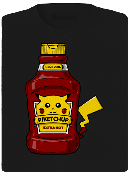 Piketchup dámské sportovní tričko Black