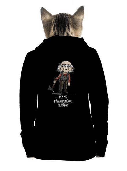 Neklidný - vlastní text dámská mikina na zip Black