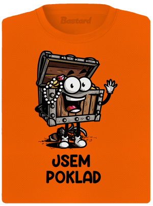 Jsem poklad dámské sportovní tričko Neon Orange