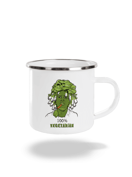 100% vegetarián plecháček White