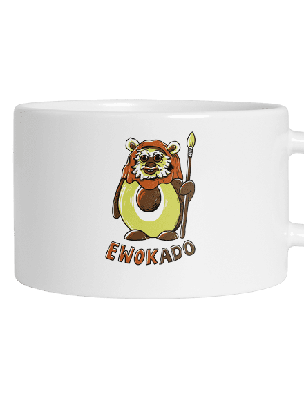 Ewokado hrnek makronka White
