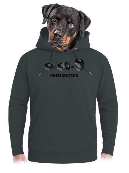Pneu Matika unisex mikina premium Charcoal