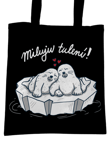 Miluju tulení taška Black