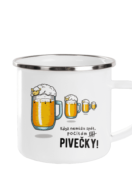 Pivečka plecháček White
