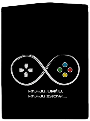 Hraju znova pánská mikina na zip Black