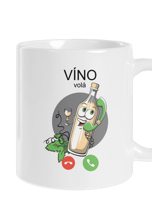 Bílé víno volá klasický hrnek White