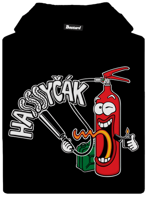 Hasyčák dětská mikina klokanka Black