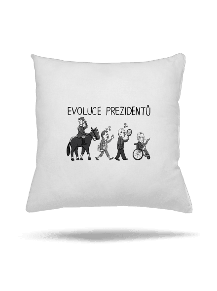 Evoluce prezidentů polštář White