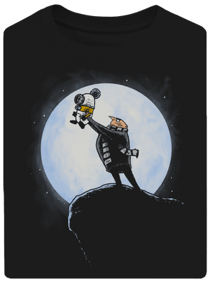 Mimoní král unisex tričko oversized Black