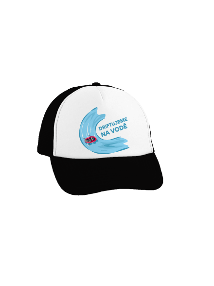 Driftujeme na vodě kšiltovka truckerka Black cap