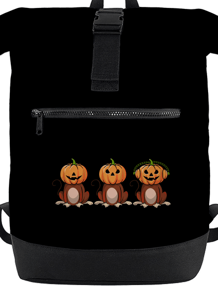 Halloween opičky batoh Black