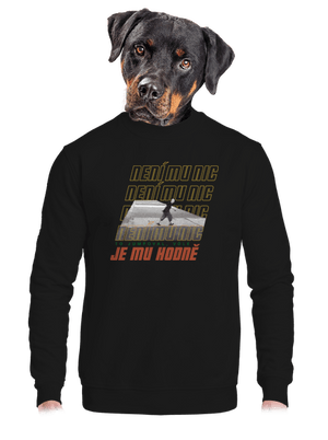 unisex mikina bez kapuce