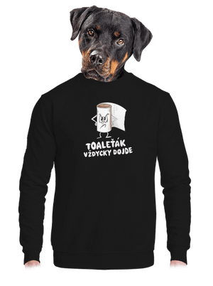 unisex mikina bez kapuce
