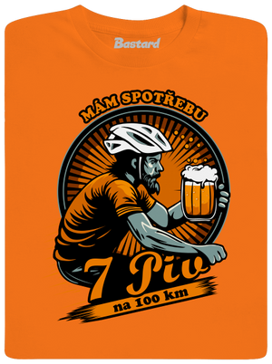 Spotřeba 7 na 100 pánské tričko Orange