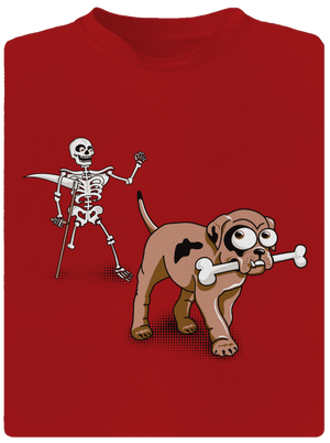 Kostlivec pánské sportovní tričko Red Mal