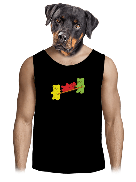 Gumídci pánské tílko Black