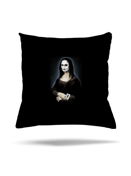 Mona Joker Lisa polštář Black
