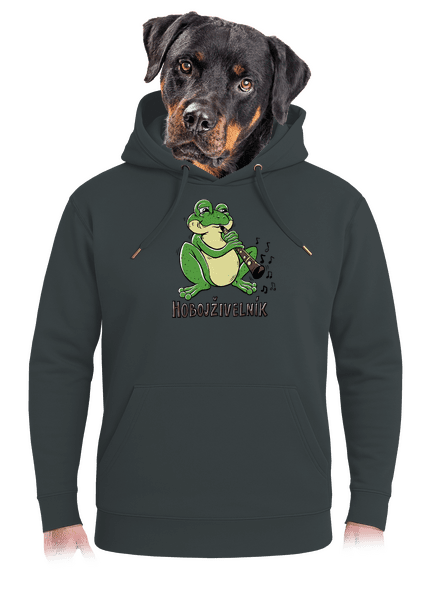 Hobojživelník unisex mikina premium Charcoal