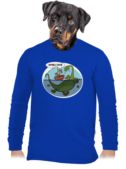 Divný úhoř pánské dlouhý rukáv Royal Blue