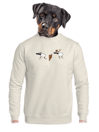 unisex mikina bez kapuce