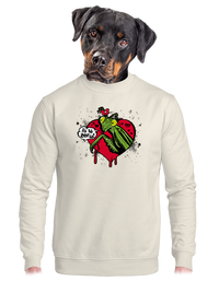 unisex mikina bez kapuce