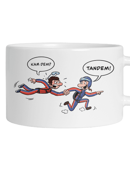 Tandem hrnek makronka White