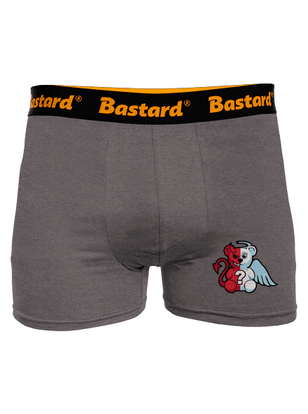 Anděl vs. ďábel boxerky Gray Melange