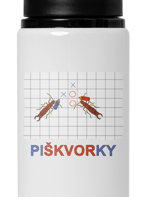 Škvoří piškvorky lahev na vodu White