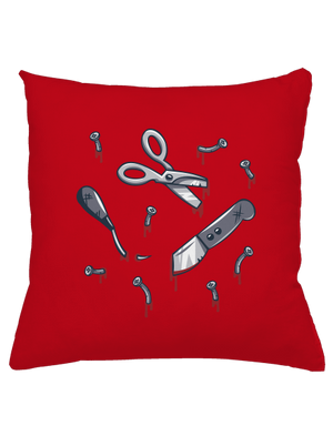 Halloween nářadí polštář Red