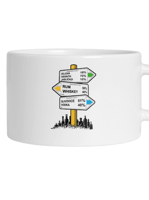 Rozcestník hrnek makronka White