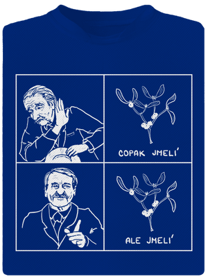 Cimrman: Copak jmelí pánské sportovní tričko Royal Blue Mal