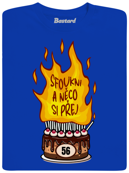 Sfoukni svíčky pánské tričko Royal Blue