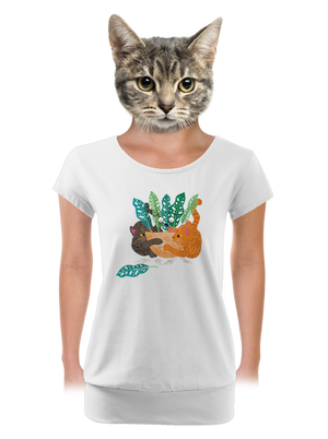 dámské tričko s lemem